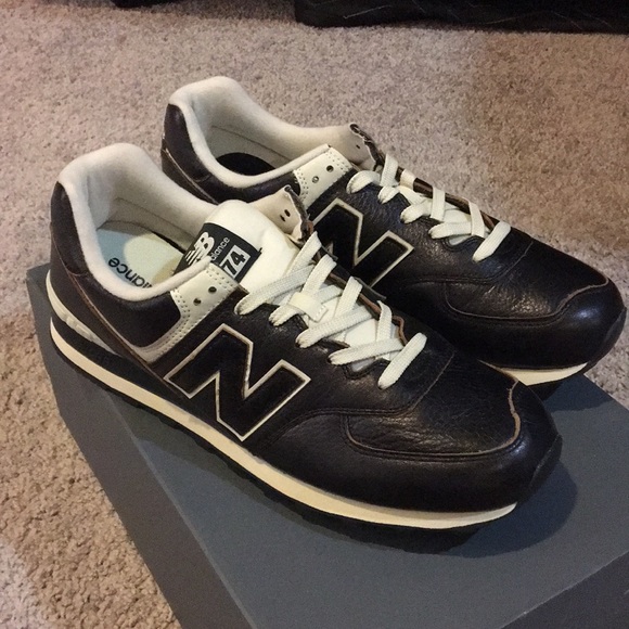New Balance Ml574lpk 574 Leather Black 